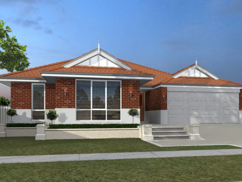 The Tremby-Red single storey home by mygen homes - home elevation